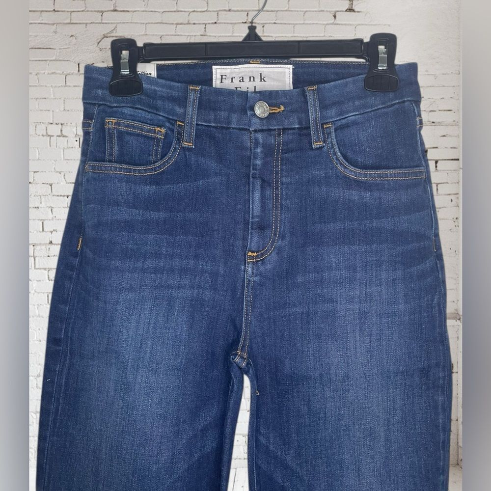 Frank & Eileen Dark Blue Flare Ankle Killian Style Jeans - Picture 11 of 12